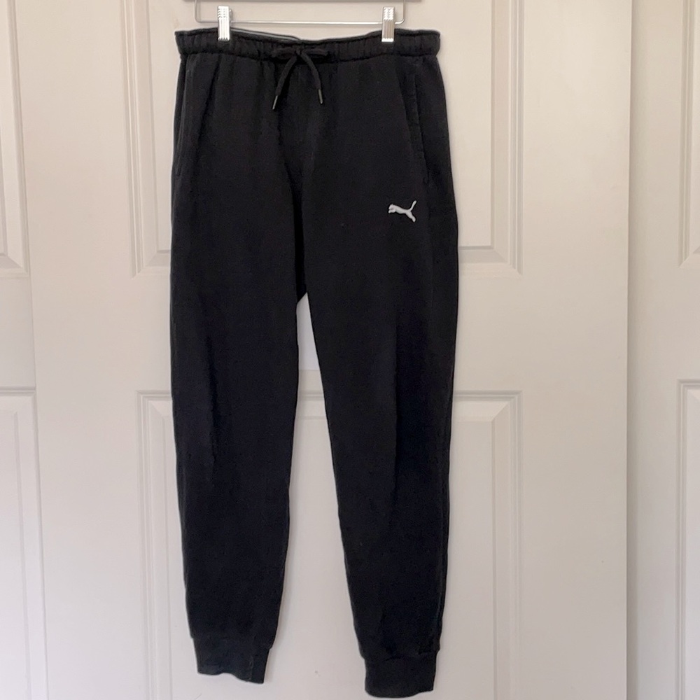 Puma Black Sweatpants Medium Loungewear Activewear
